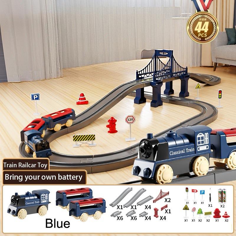 44Pcs/set Electric Assembling Rail Train Boy Educational Simulation Model Set Birthday Gift Train Track Toys синий
44Pcs/set Electric Assembling Rail Train Boy Educational Simulation Model Set Birthday Gift Train Track Toys синий
