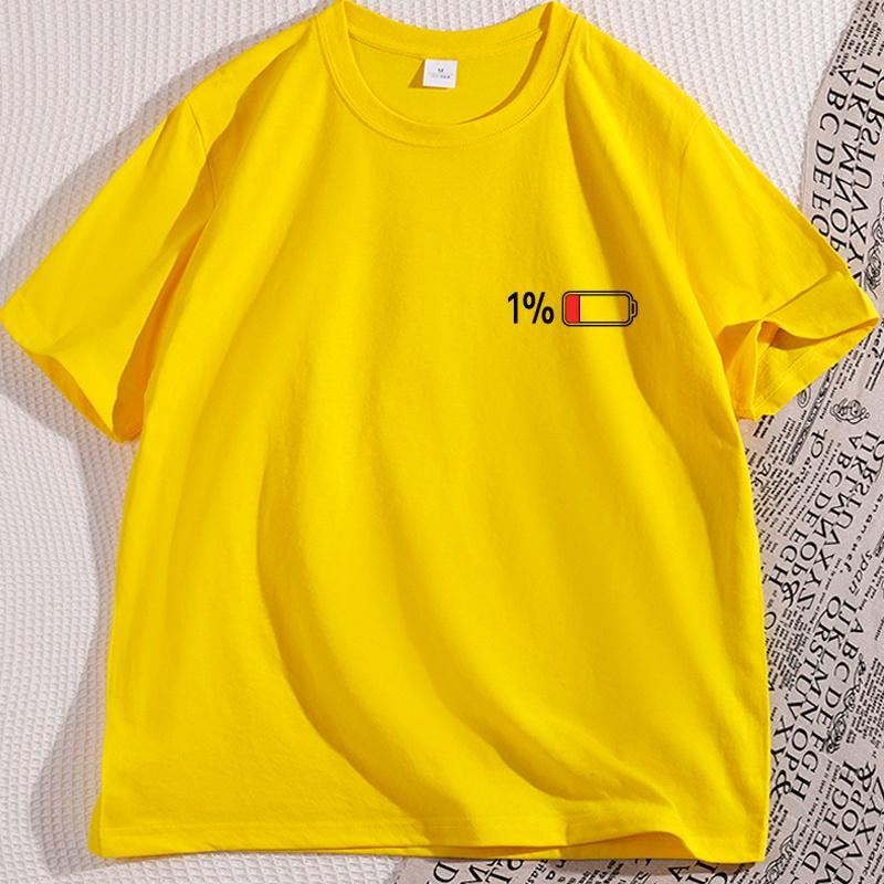 1 Battery T Shirt Women Cotton High Quality Tshirt Streetwear O Neck Short Sleeve Loose Printed Tshirt Male Clothing Homme Top 3XL
1 Battery T Shirt Women Cotton High Quality Tshirt Streetwear O Neck Short Sleeve Loose Printed Tshirt Male Clothing Homme Top 3XL