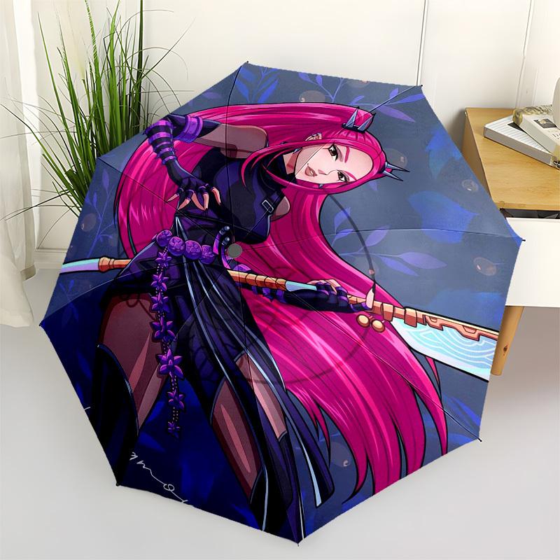 1pc Fantasy Warrior with Pink Hair and Dual Swords Umbrella with Plastic Handle,Suitable for All Seasons Home Travel Outdoor UmbrellaFP052
1pc Fantasy Warrior with Pink Hair and Dual Swords Umbrella with Plastic Handle,Suitable for All Seasons Home Travel Outdoor UmbrellaFP052