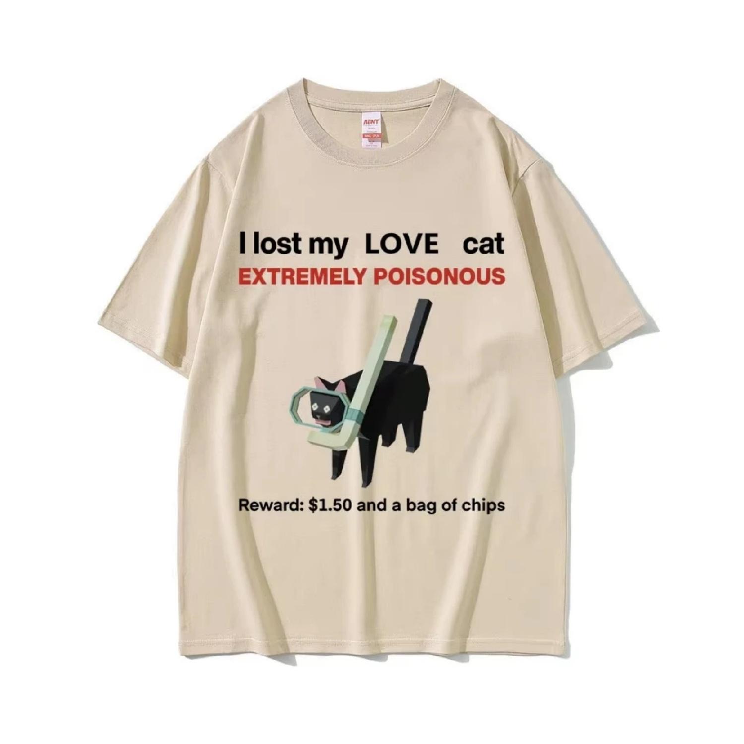 I Lost My Love Cat Funny Black Cat Meme T-shirts Men Women Casual Cotton Vintage Short Sleeve T-shirt Oversized T Shirts Unisex XXXXXL чорний
I Lost My Love Cat Funny Black Cat Meme T-shirts Men Women Casual Cotton Vintage Short Sleeve T-shirt Oversized T Shirts Unisex XXXXXL чорний