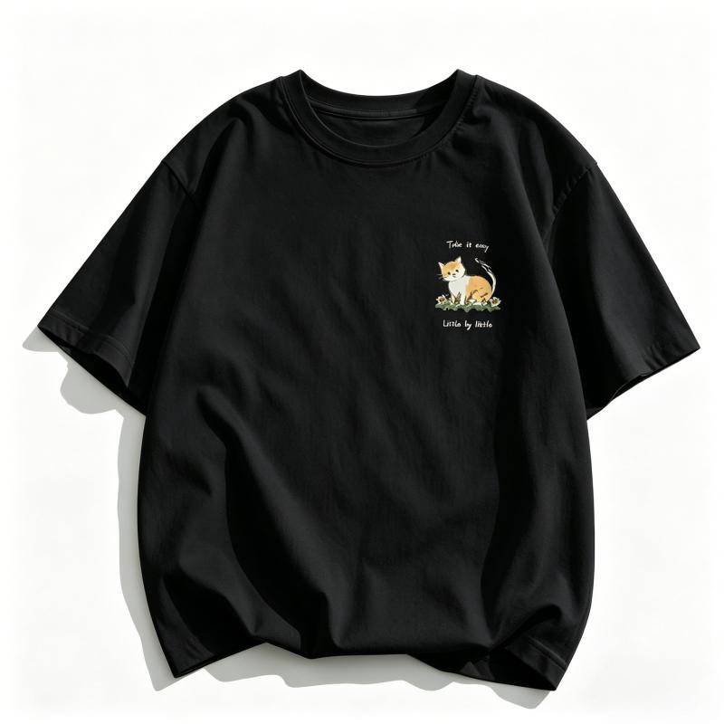 Unisex Korean Style Cat PrintTShirt Casual OversizedShort Sleeve Crew Neck Soft Cotton Tee Minimalist Daily StreetwearAesthetic S
Unisex Korean Style Cat PrintTShirt Casual OversizedShort Sleeve Crew Neck Soft Cotton Tee Minimalist Daily StreetwearAesthetic S