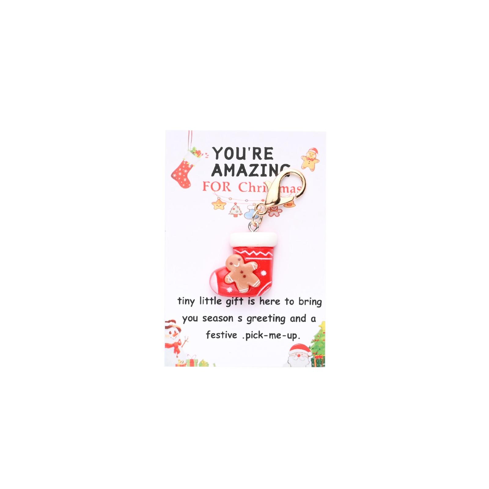 Christmas Pocket Hug, English Blessing Card, Christmas-themed Keychain, Holiday Party Gift. One Size
Christmas Pocket Hug, English Blessing Card, Christmas-themed Keychain, Holiday Party Gift. One Size