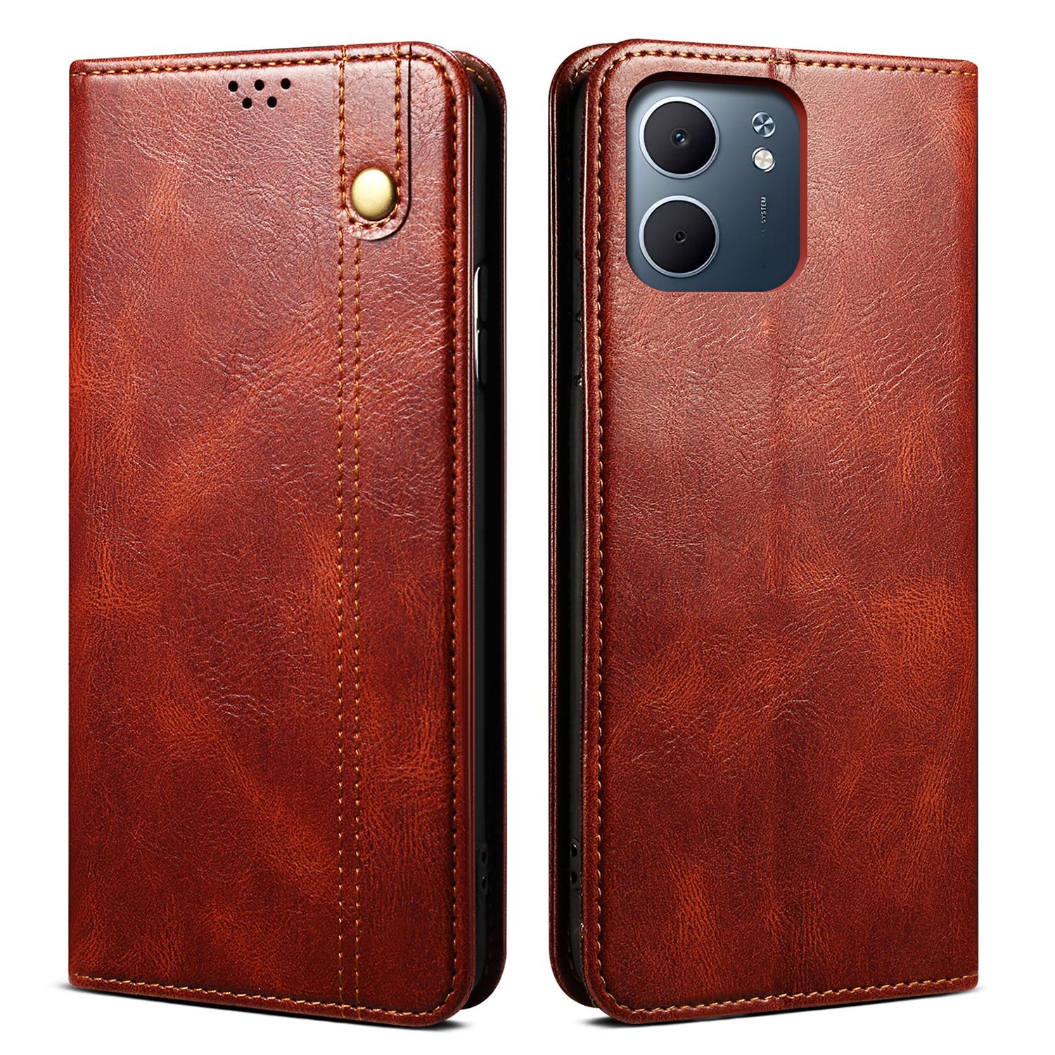 Для Oppo A5x 4G/5G Чехол Текстура Crazy Horse Вощеная Кожа Кошелек Подставка Чехол для Телефона Brown
Для Oppo A5x 4G/5G Чехол Текстура Crazy Horse Вощеная Кожа Кошелек Подставка Чехол для Телефона Brown