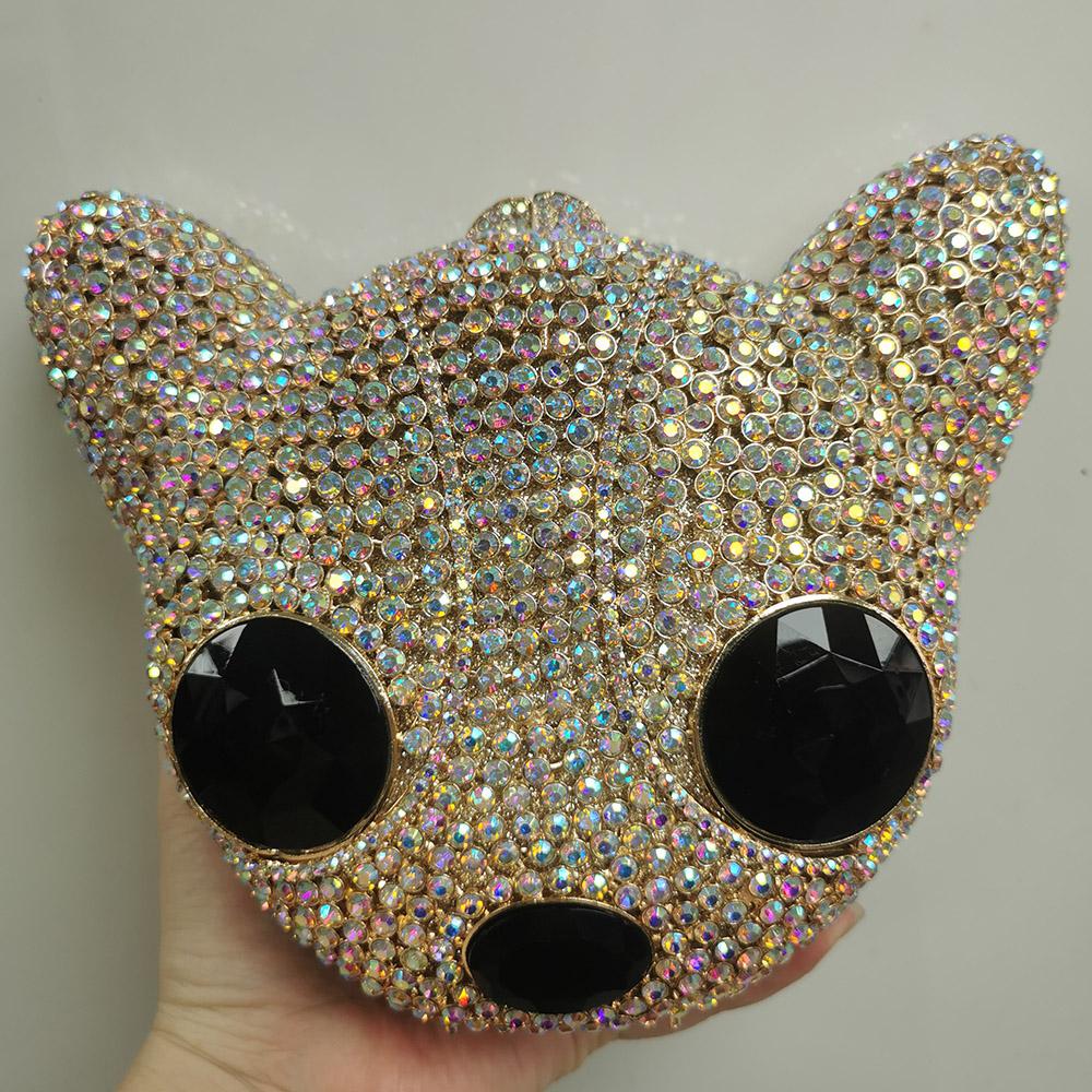 Animal Head Women Diamond Evening Clutches Green/Red Rhinestone Purses Luxury Lady Stones Handbag Crystal Wedding Party Purse 25cmX18cmX6cm
Animal Head Women Diamond Evening Clutches Green/Red Rhinestone Purses Luxury Lady Stones Handbag Crystal Wedding Party Purse 25cmX18cmX6cm