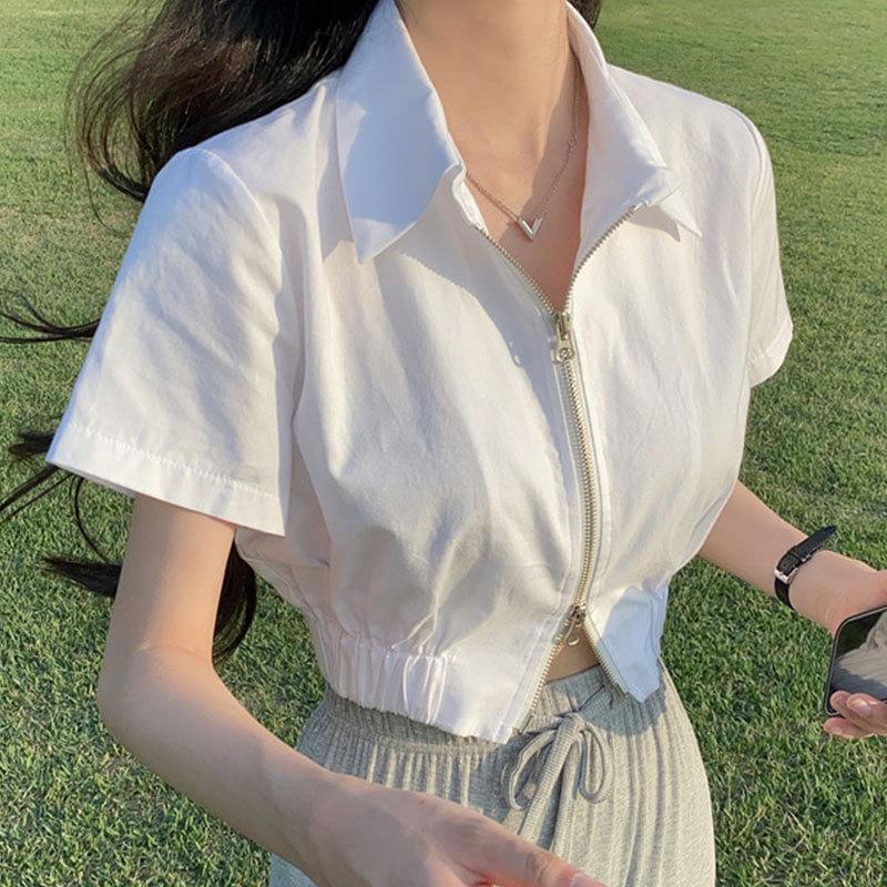 Korean Chic Retro Summer Minimalist Waist-Cinching Zipper Sports Jacket for Women M (up to 45 kg)
Korean Chic Retro Summer Minimalist Waist-Cinching Zipper Sports Jacket for Women M (up to 45 kg)