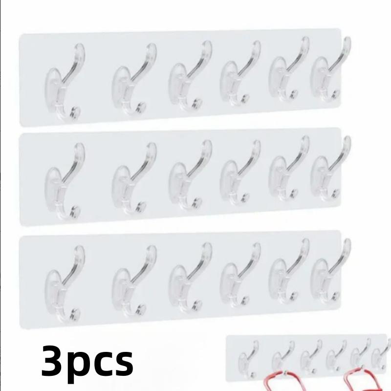 Wall Hooks Kitchen Bathroom Hat Clothes Coat Hanger Towel Holder Seamless Door Storage Rack 3-pcs
Wall Hooks Kitchen Bathroom Hat Clothes Coat Hanger Towel Holder Seamless Door Storage Rack 3-pcs