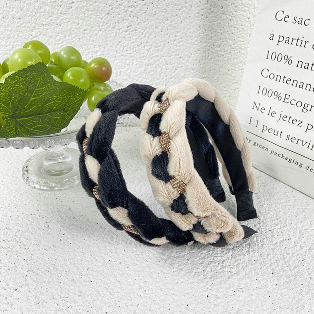 Hair Accessories Woman Hairband Wool Braided Hair Hoop Rhinestone Braid Hair Clip Headdress
Hair Accessories Woman Hairband Wool Braided Hair Hoop Rhinestone Braid Hair Clip Headdress