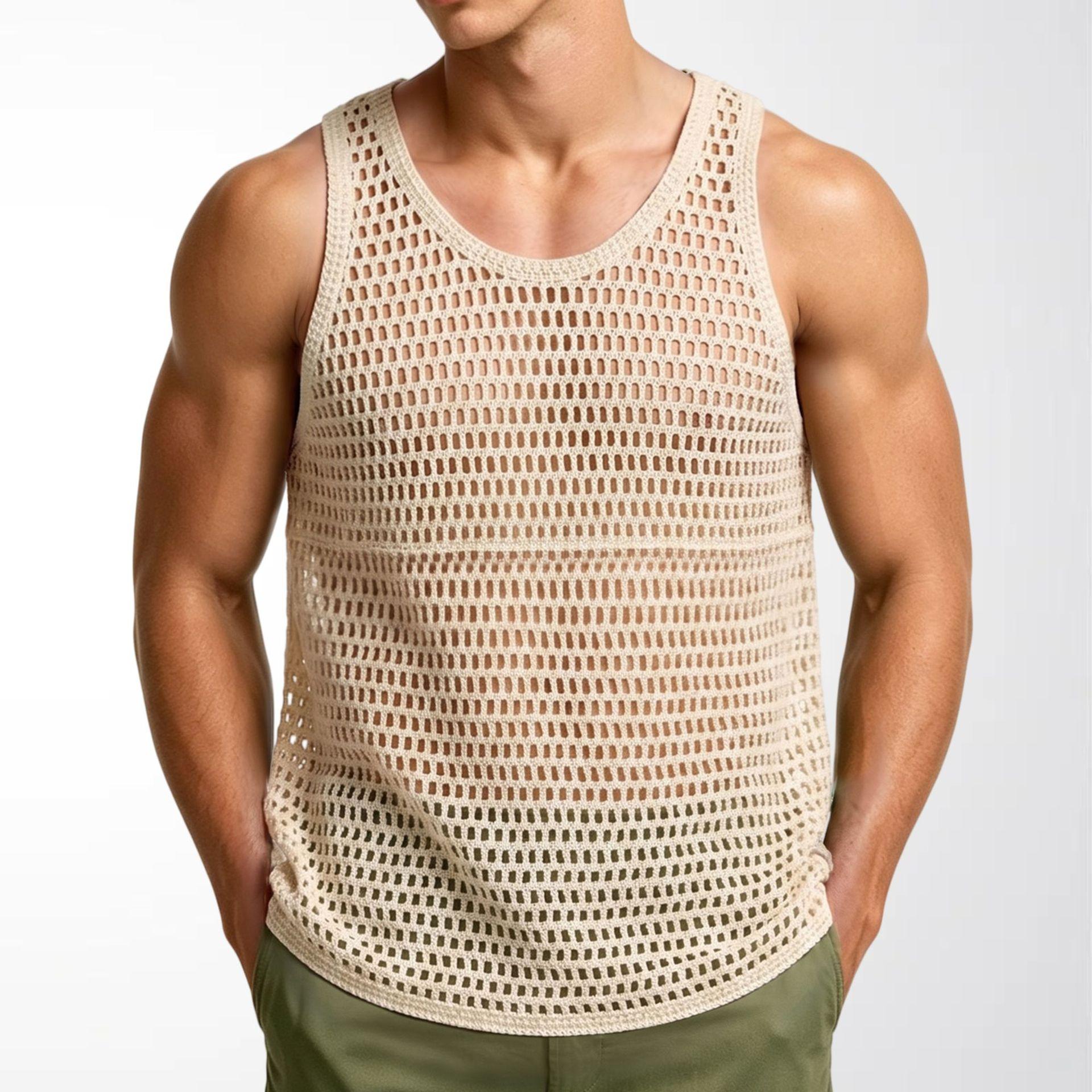 Men s Sleeveless Tank Tops Knitted Hollow Out Crochet T-Shirts Muscle Summer Vacation Beach Shirts Casual Athletic Muscle Pullover Vest Top for Male M абрикосовый
Men s Sleeveless Tank Tops Knitted Hollow Out Crochet T-Shirts Muscle Summer Vacation Beach Shirts Casual Athletic Muscle Pullover Vest Top for Male M абрикосовый