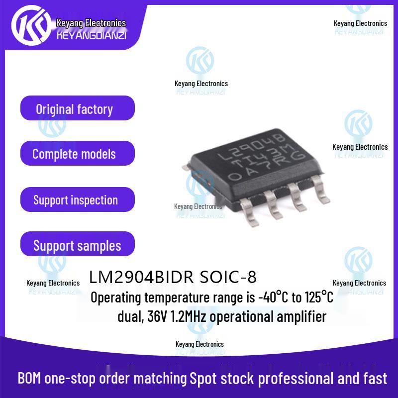 Revised LM2904BIDR SOIC-8 Dual Operational Amplifier IC Chip
Revised LM2904BIDR SOIC-8 Dual Operational Amplifier IC Chip