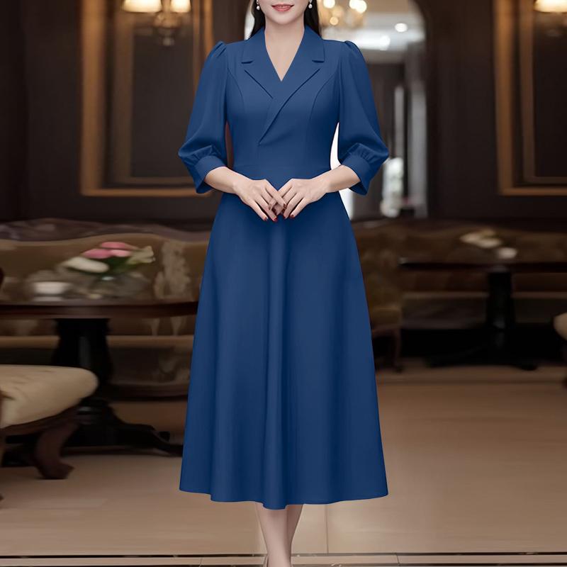 ZANZEA Women Casual V-Neck Elegant 3/4 Sleeve Dress 5XL темно-синього кольору
ZANZEA Women Casual V-Neck Elegant 3/4 Sleeve Dress 5XL темно-синього кольору