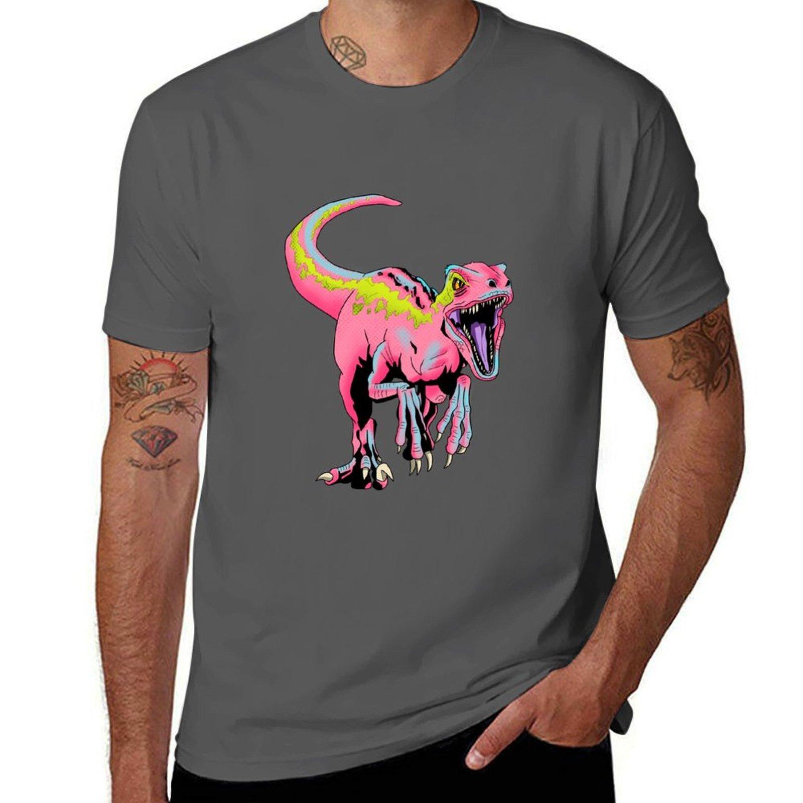 Pink Velociraptor T-Shirt cotton t shirts man 100% t shirts for man graphic funny T-Shirt 4XL
Pink Velociraptor T-Shirt cotton t shirts man 100% t shirts for man graphic funny T-Shirt 4XL