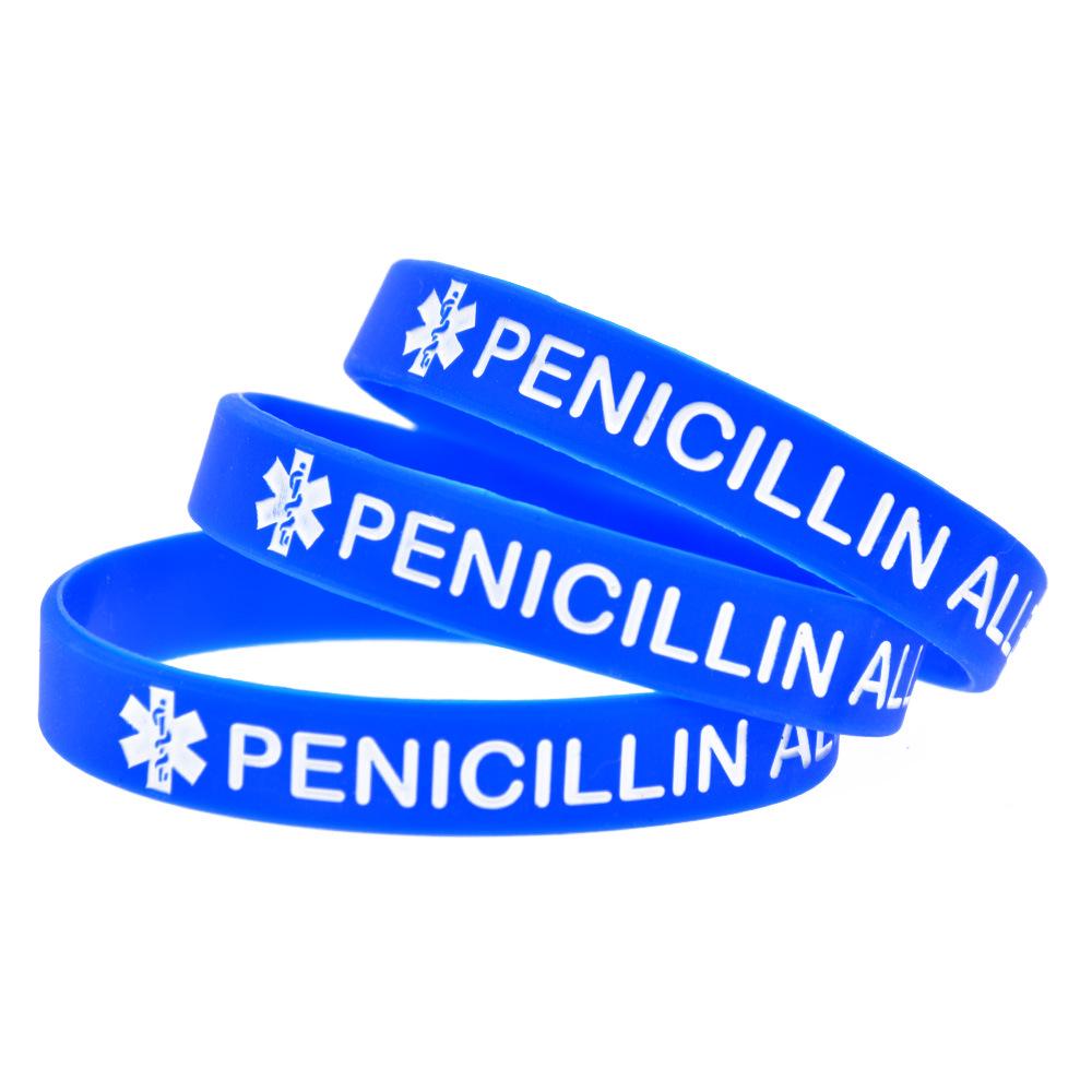 Silicone Wristband with Medical Alert for Penicillin Allergy – Adult Size синий
Silicone Wristband with Medical Alert for Penicillin Allergy – Adult Size синий