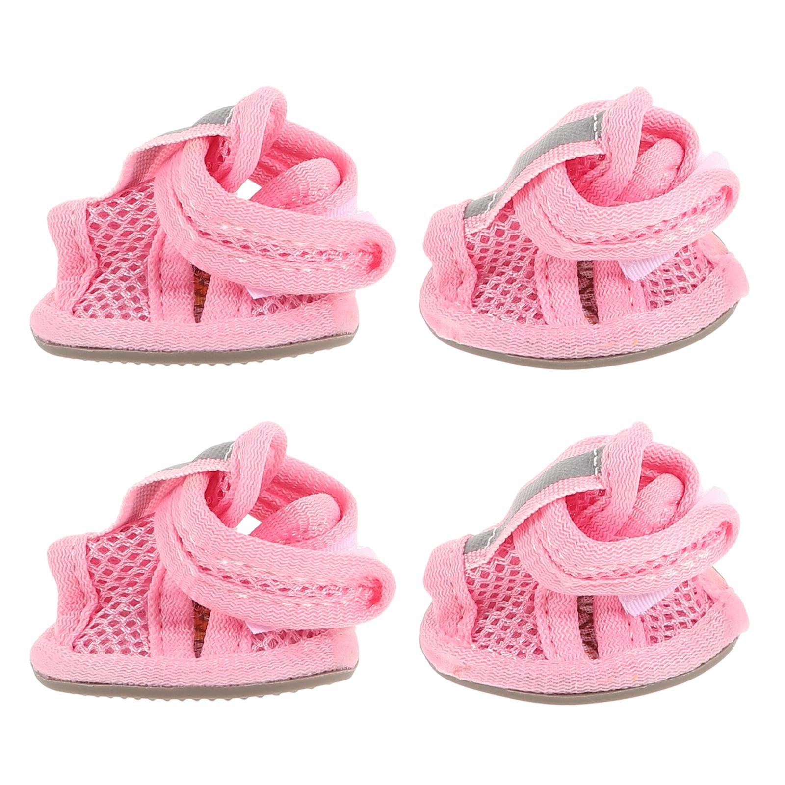 4pcs Summer Breathable Pets Dog Boots Mesh Sandals Dog Shoes Anti-slip Sneakers Pet Supplies (Pink) - Size 4 Size 3
4pcs Summer Breathable Pets Dog Boots Mesh Sandals Dog Shoes Anti-slip Sneakers Pet Supplies (Pink) - Size 4 Size 3