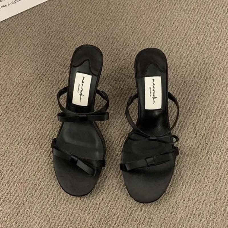Fashion Sexy Women High Heels New Bow Slippers Summer Open Toe Slingback Sandals Shoes 2024 Fashion Dress Flip Flops Pumps Mujer Slides 39 чёрный
Fashion Sexy Women High Heels New Bow Slippers Summer Open Toe Slingback Sandals Shoes 2024 Fashion Dress Flip Flops Pumps Mujer Slides 39 чёрный