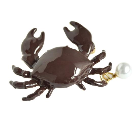 Brooch Pin Bohemia Style Faux Pearl Decor Crab Shape Zinc Alloy Pin with Hand-Painted Finish Coats Suits Sweaters Dresses Badge коричневий
Brooch Pin Bohemia Style Faux Pearl Decor Crab Shape Zinc Alloy Pin with Hand-Painted Finish Coats Suits Sweaters Dresses Badge коричневий