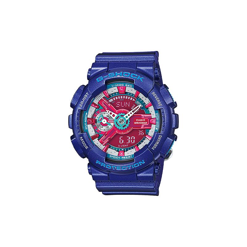 Casio LCD/Pointer Dual Display Series Trendy Contrast Color Street Classic Dual Pointer Dial Sports Waterproof Quartz Movement Resin GMA-S110HC-2A фиолетовый
Casio LCD/Pointer Dual Display Series Trendy Contrast Color Street Classic Dual Pointer Dial Sports Waterproof Quartz Movement Resin GMA-S110HC-2A фиолетовый