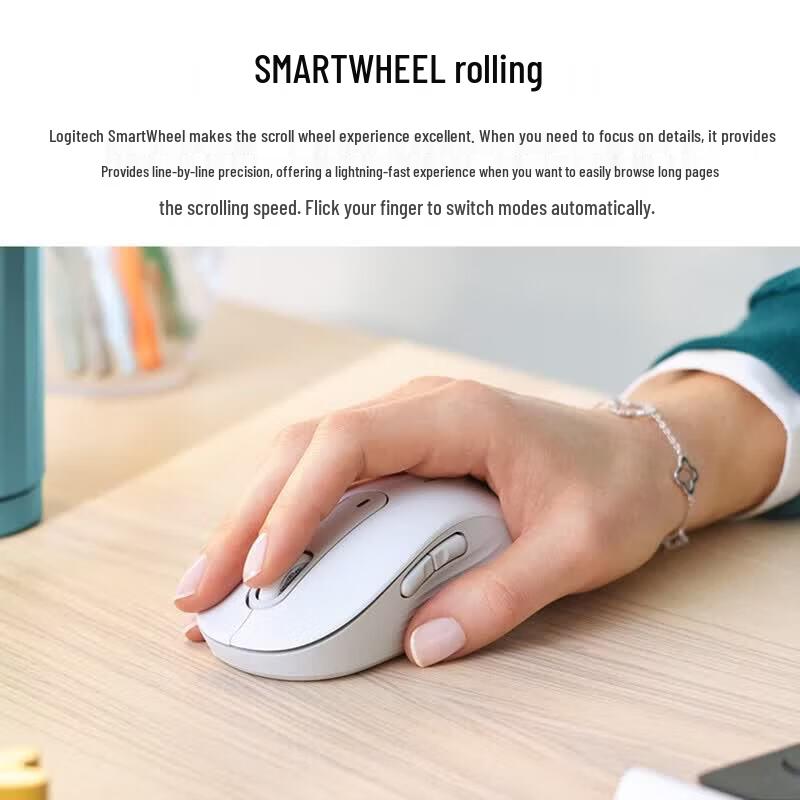Logitech M650 Wireless Bluetooth Ergonomic Silent Mouse
Logitech M650 Wireless Bluetooth Ergonomic Silent Mouse