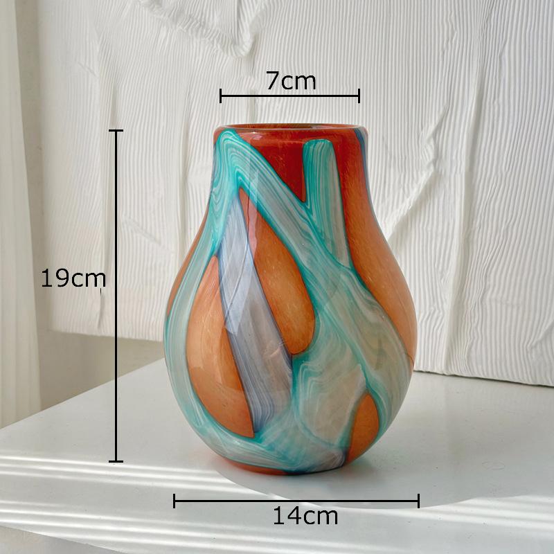 Creative Colorful Stripes Glass Vase Desk Decoration Floral Arrangement Artificial Flowers Decorative Vases Room Aesthetic Decor
Creative Colorful Stripes Glass Vase Desk Decoration Floral Arrangement Artificial Flowers Decorative Vases Room Aesthetic Decor