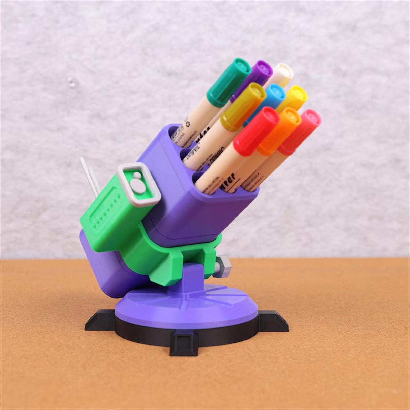3D Printed Rocket Turret Pen Holder Desktop Decoration фіолетовий
3D Printed Rocket Turret Pen Holder Desktop Decoration фіолетовий
