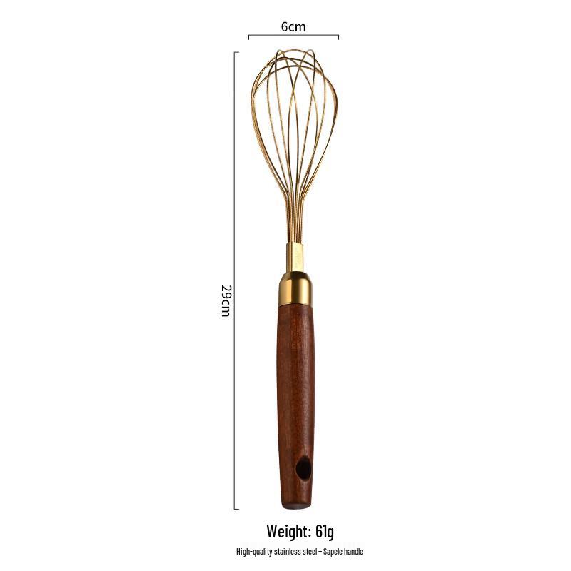 Sapeli Wood Handle Golden Egg Beater
Sapeli Wood Handle Golden Egg Beater