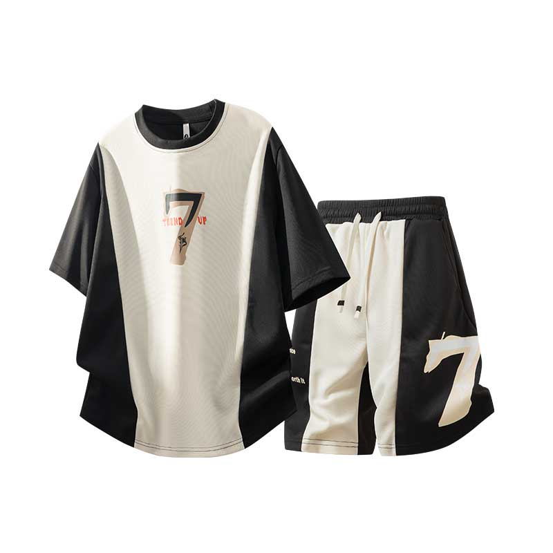 Summer Casual Sports Suit Men s Short Sleeved Two-piece Set XL чорний
Summer Casual Sports Suit Men s Short Sleeved Two-piece Set XL чорний