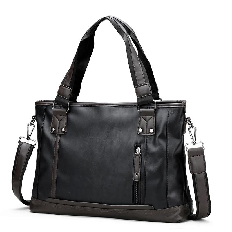 Brand Design Casual Men Briefcase Leather Business Bag Vintage Travel Men s Shoulder Messenger Bag Computer Laptop Bags bolso чёрный
Brand Design Casual Men Briefcase Leather Business Bag Vintage Travel Men s Shoulder Messenger Bag Computer Laptop Bags bolso чёрный