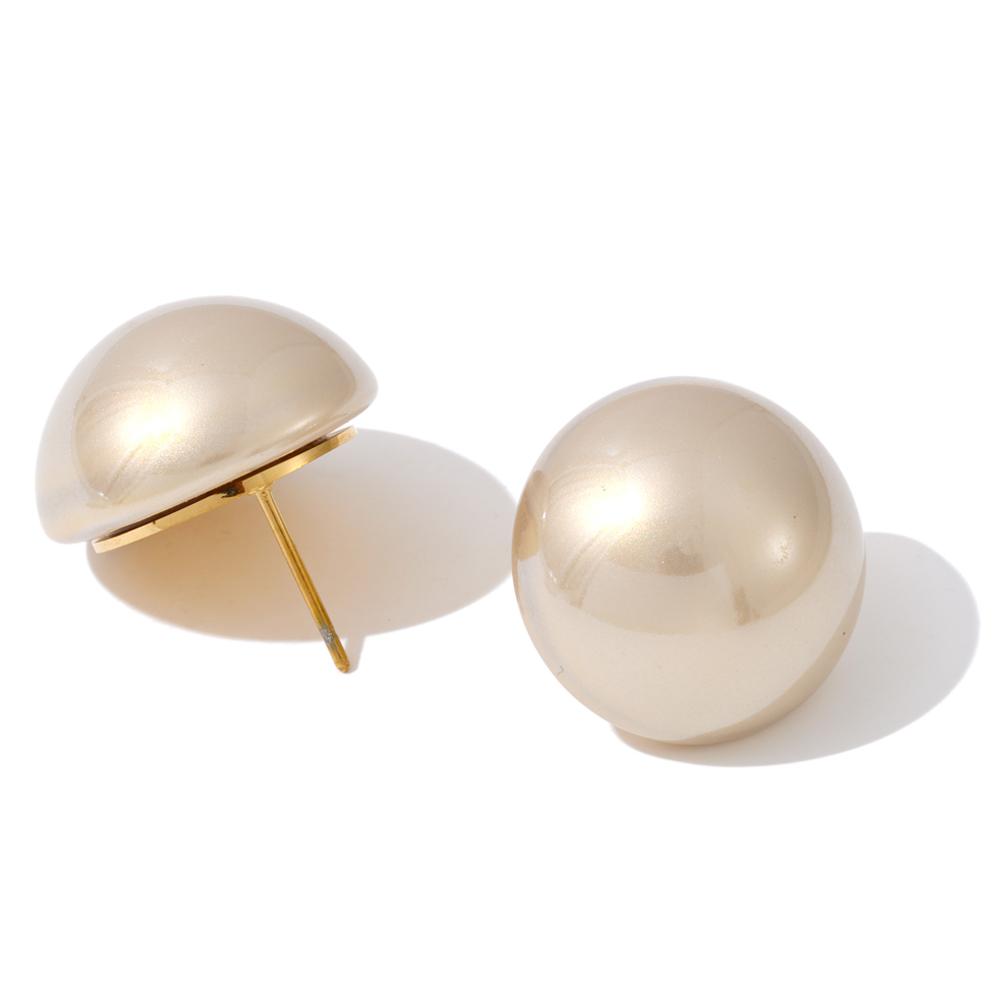 Yhpup 20*20mm High-Grade Imitation Pearls Big Round Stud Earrings for Women Elegant Chic Attractive Jewelry Prevent Allergy Gift
Yhpup 20*20mm High-Grade Imitation Pearls Big Round Stud Earrings for Women Elegant Chic Attractive Jewelry Prevent Allergy Gift