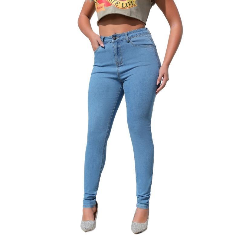 Жіночі штани із завищеною талією Package Hip Plus Size, еластичні вузькі вузькі джинси з високою талією 2XL світло-синій колір
Жіночі штани із завищеною талією Package Hip Plus Size, еластичні вузькі вузькі джинси з високою талією 2XL світло-синій колір