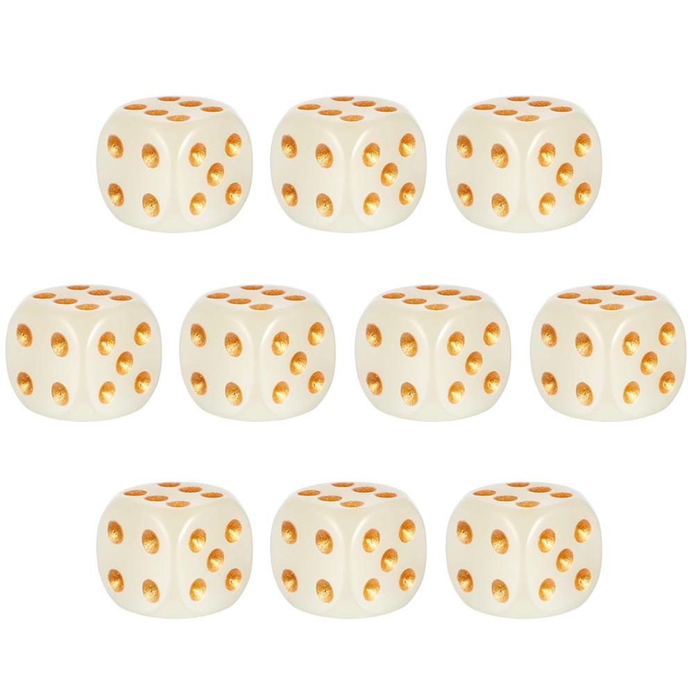 10pcs 16mm Glow in the Dark Dice Green Luminous D6 Dice with Gold Pips, Plastic Standard Size Game Dice Table Games Party Favors
10pcs 16mm Glow in the Dark Dice Green Luminous D6 Dice with Gold Pips, Plastic Standard Size Game Dice Table Games Party Favors