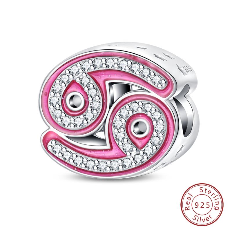 New Original 100% Metal Twelve Constellation Series Pink Charms Beads Fit Qikaola Bracelets Make your own Birthday Accessory Elegant Fashion Beautiful
New Original 100% Metal Twelve Constellation Series Pink Charms Beads Fit Qikaola Bracelets Make your own Birthday Accessory Elegant Fashion Beautiful