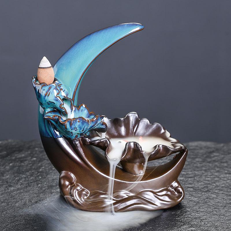 1pc Ramadan Decorative Ceramic Incense Burner with Fish and Lotus Backflow Feature – Ideal for Home and Office (Without Incense)
1pc Ramadan Decorative Ceramic Incense Burner with Fish and Lotus Backflow Feature – Ideal for Home and Office (Without Incense)