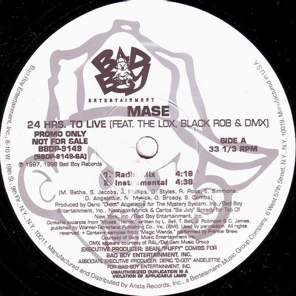 12-дюймовая пластинка MASE - 24 часа. To Live BBDP9149 Bad Boy Enterta 1998 США Рэп и Хип-Хоп/R&B Б/у
12-дюймовая пластинка MASE - 24 часа. To Live BBDP9149 Bad Boy Enterta 1998 США Рэп и Хип-Хоп/R&B Б/у