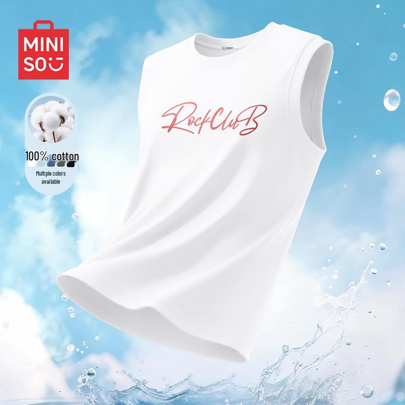 MINISO Men s Casual Cotton Sleeveless T-Shirt 3XL
MINISO Men s Casual Cotton Sleeveless T-Shirt 3XL