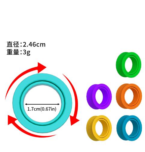 New 6Pcs New Fidget Toys Silicone Sensory Ring Silicone Decompression Toy Sensory Ring Party Entertainment Games Gift
New 6Pcs New Fidget Toys Silicone Sensory Ring Silicone Decompression Toy Sensory Ring Party Entertainment Games Gift