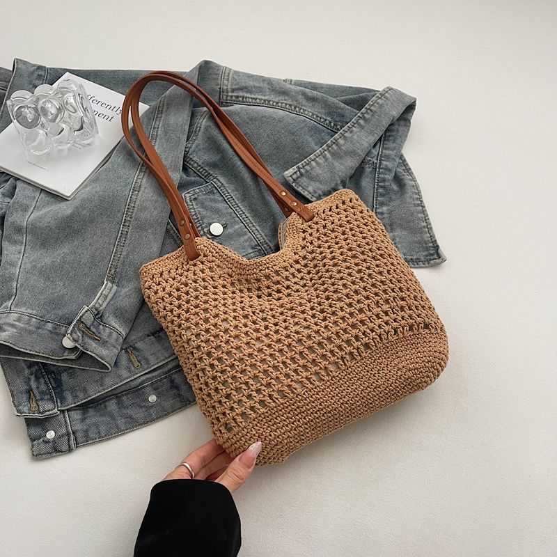 Плетеная сумка из соломы Женская сумка большой вместимости с вырезами Плетеная сумка в стиле морского отдыха Пляжная сумка Летняя рабочая одежда Сумка-тоут на плечо Khaki trumpet
Плетеная сумка из соломы Женская сумка большой вместимости с вырезами Плетеная сумка в стиле морского отдыха Пляжная сумка Летняя рабочая одежда Сумка-тоут на плечо Khaki trumpet