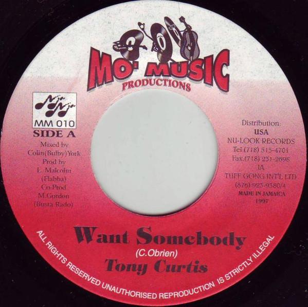 7inch Record TONY CURTIS - Want Somebody MM010 Mo Music Produ 1997 Jamaica Reggae, Ska & Dub Used
7inch Record TONY CURTIS - Want Somebody MM010 Mo Music Produ 1997 Jamaica Reggae, Ska & Dub Used