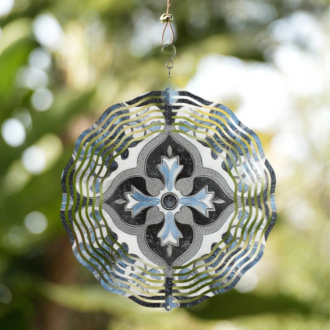 Blue Flower Wind Spinner Outdoor Indoor Decor Garden Art Dynamic Sculpture Thanksgiving Hanging Wind Chime for Yard Patio 01A
Blue Flower Wind Spinner Outdoor Indoor Decor Garden Art Dynamic Sculpture Thanksgiving Hanging Wind Chime for Yard Patio 01A