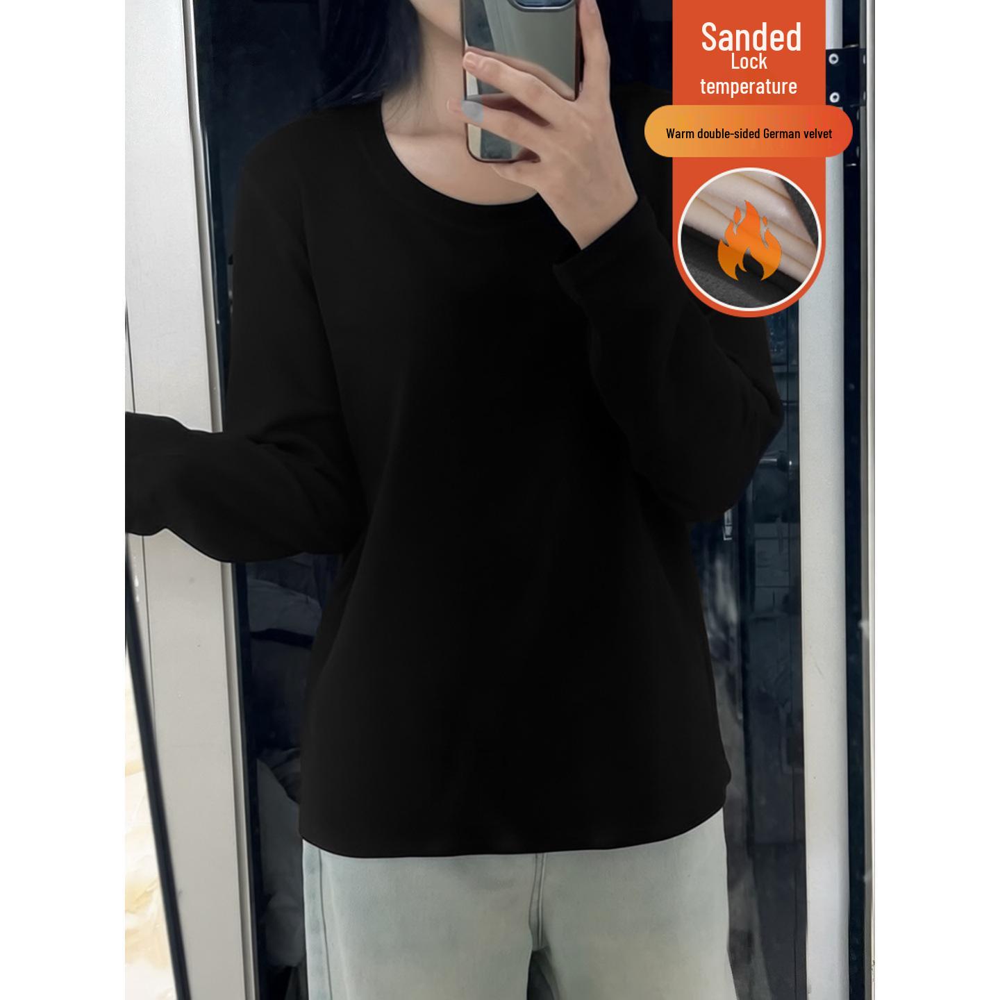 Women s White Loose-Fit Thermal Fleece Long Sleeve T-Shirt - Large Neckline, Regular Shoulder, Ideal for Autumn/Winter. Large
Women s White Loose-Fit Thermal Fleece Long Sleeve T-Shirt - Large Neckline, Regular Shoulder, Ideal for Autumn/Winter. Large