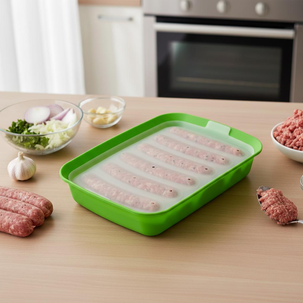 Силиконовая форма для колбасок на шесть ячеек с крышкой, для выпечки, DIY, для хот-догов, для дома
Силиконовая форма для колбасок на шесть ячеек с крышкой, для выпечки, DIY, для хот-догов, для дома