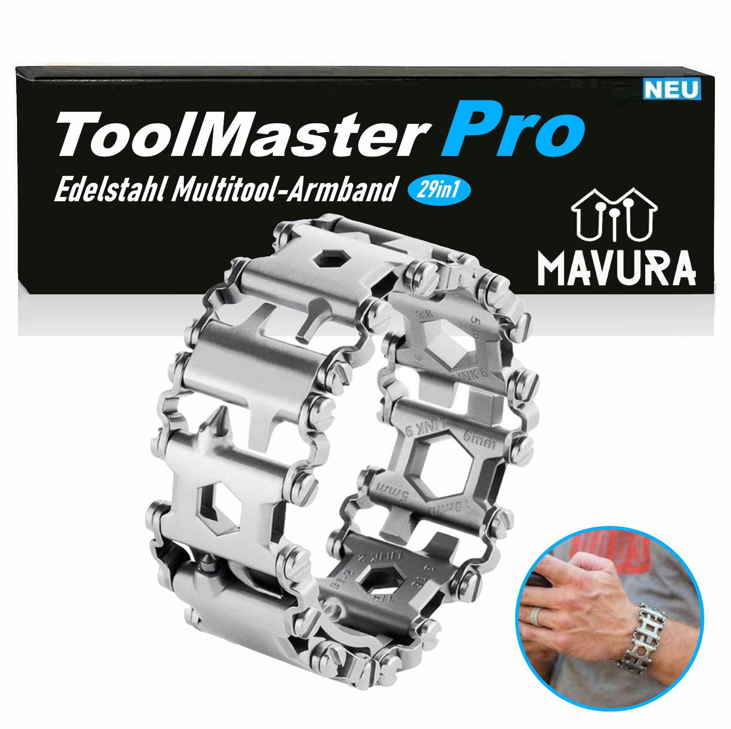 ToolMasterPro Нержавіюча сталь Мультитул Браслет Інструмент Срібний Подарунок Чоловікам 29в1
ToolMasterPro Нержавіюча сталь Мультитул Браслет Інструмент Срібний Подарунок Чоловікам 29в1