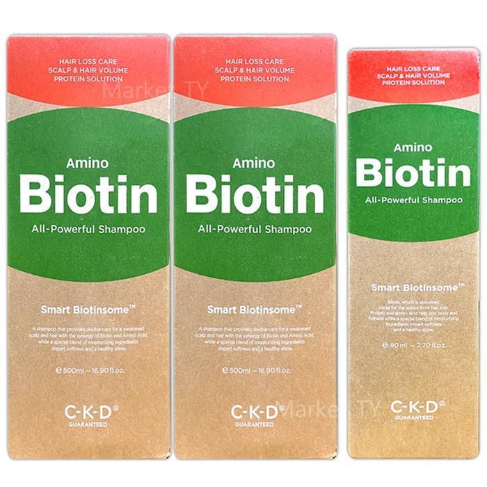 C-K-D No Biotin All-Powerful Shampoo 500ml x 2 +80ml (25469144)
C-K-D No Biotin All-Powerful Shampoo 500ml x 2 +80ml (25469144)