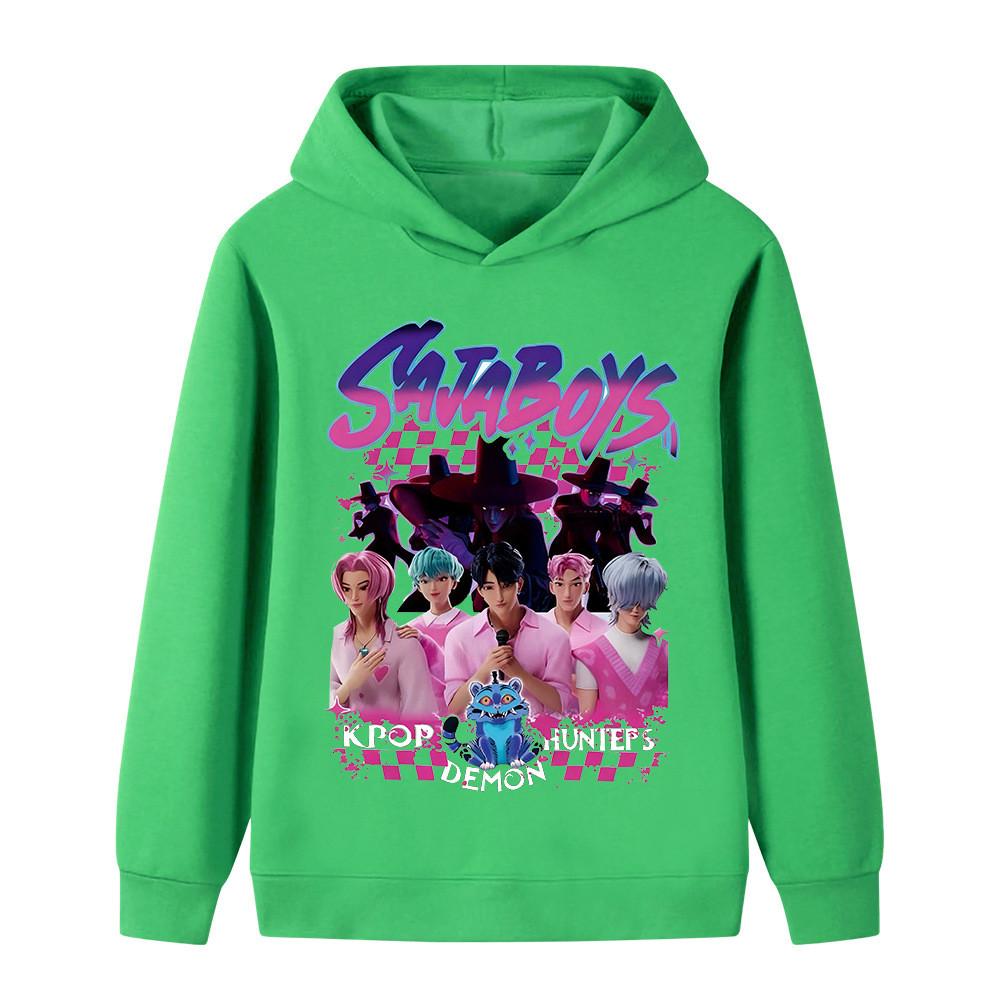 B1229 Дитячий Хлопчики Дівчата Sajaboys Kpop Румі Зої Міра Принт Худі з Довгими Рукавами 120cm зелений
B1229 Дитячий Хлопчики Дівчата Sajaboys Kpop Румі Зої Міра Принт Худі з Довгими Рукавами 120cm зелений