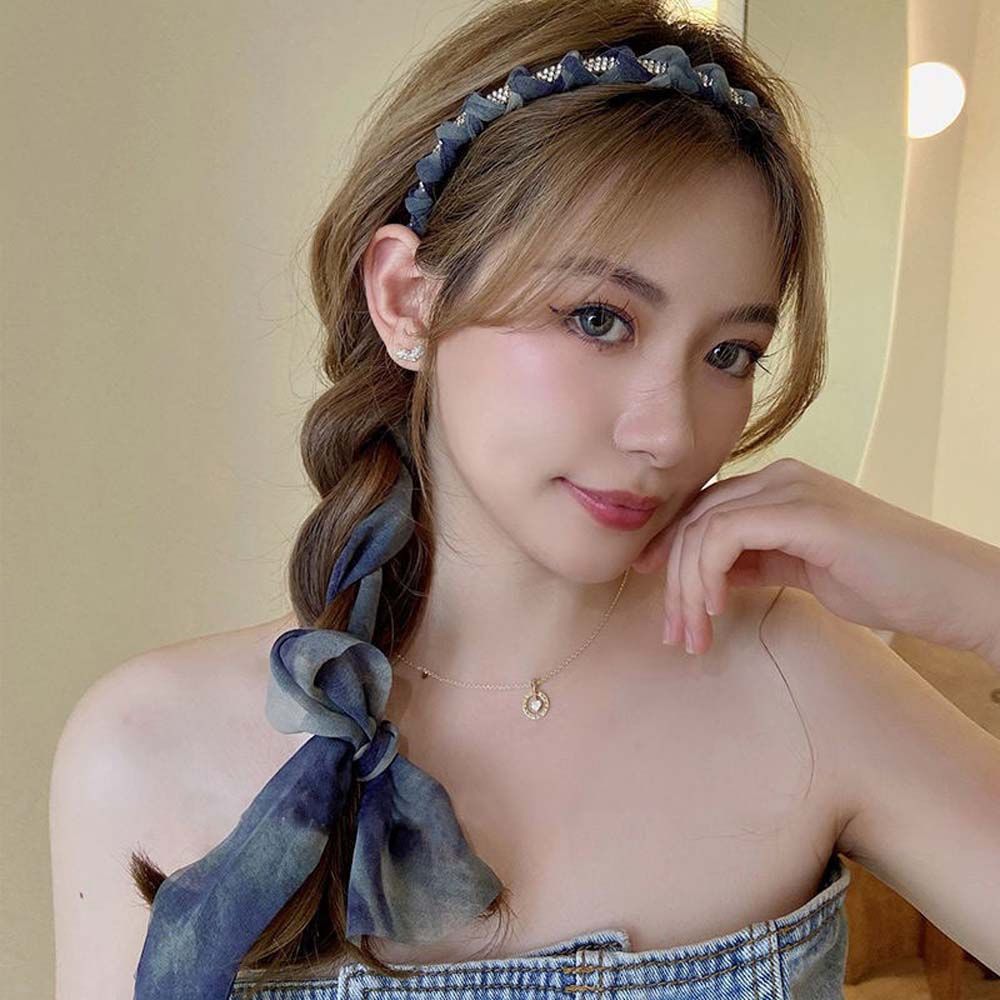Printing Rhinestone Summer Streamer Hair Hoop Silk Scarf Headband Women Hair Hoop Korean Hairbands
Printing Rhinestone Summer Streamer Hair Hoop Silk Scarf Headband Women Hair Hoop Korean Hairbands