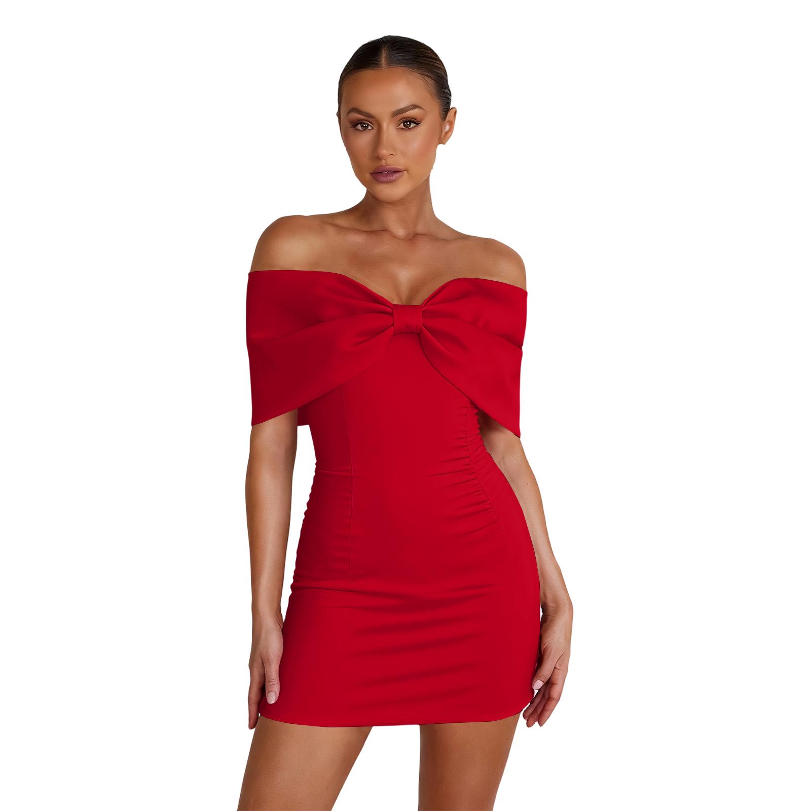 Ladies One Collar Casual Dress Party Fashion Dress M червоний
Ladies One Collar Casual Dress Party Fashion Dress M червоний