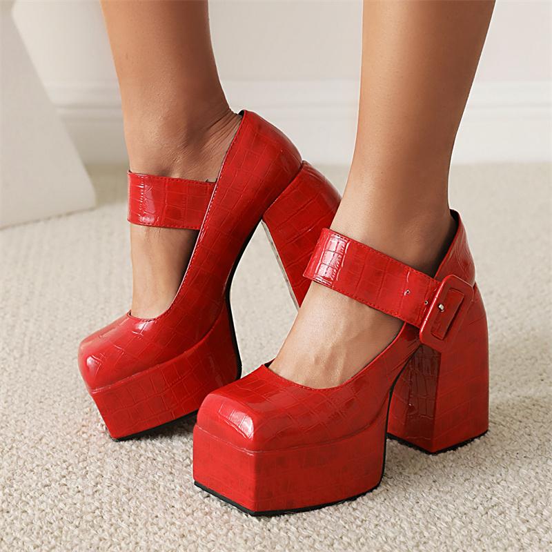 Mary Janes Super Thick High Heels Platforms Pumps For Women Casual Spring Summer Shallow Party Chunky Shoes Ladies
Mary Janes Super Thick High Heels Platforms Pumps For Women Casual Spring Summer Shallow Party Chunky Shoes Ladies