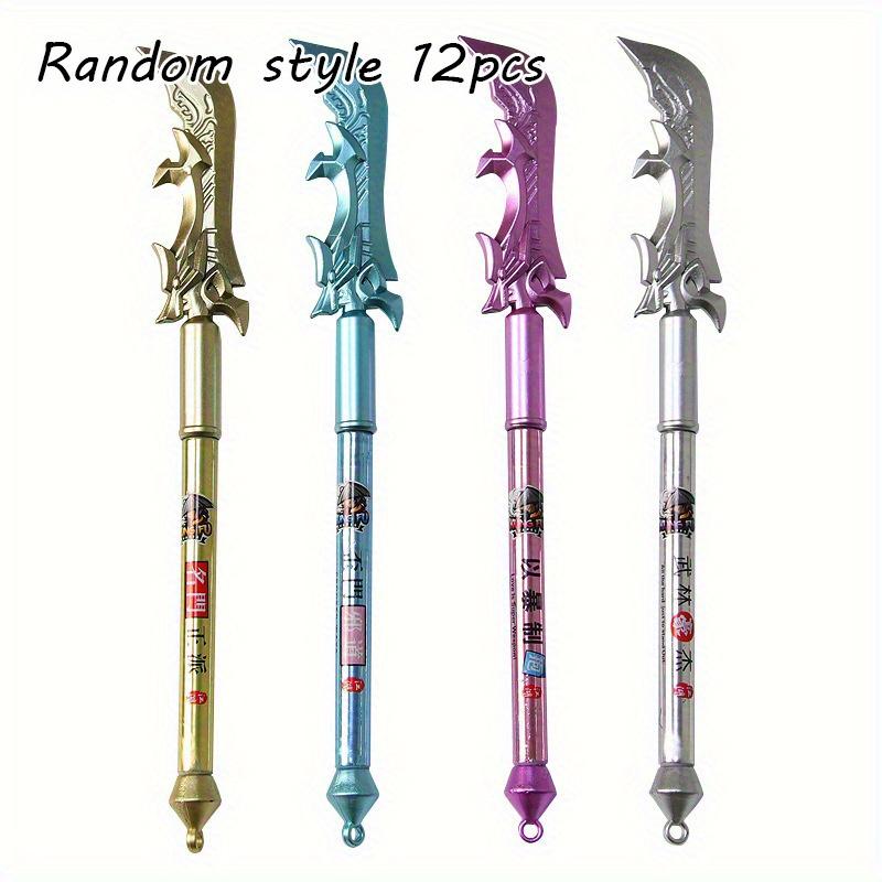 12Pcs 0.5mm Creative Big Sword Shape Gel Pen Retro Weapon Shape Water-based Pen Cute Stationery Prize Gift Signature Pen Random style 12Pcs
12Pcs 0.5mm Creative Big Sword Shape Gel Pen Retro Weapon Shape Water-based Pen Cute Stationery Prize Gift Signature Pen Random style 12Pcs