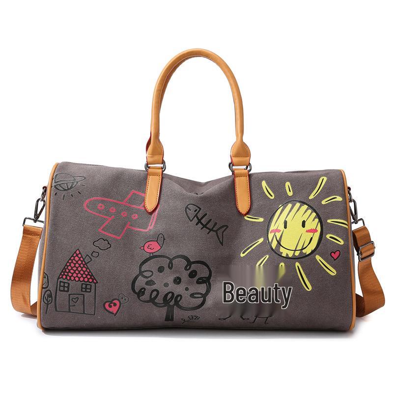 Trendy Graffiti Travel Bag: New Fashion Casual Luggage with Wet/Dry Separation for Women сірий колір
Trendy Graffiti Travel Bag: New Fashion Casual Luggage with Wet/Dry Separation for Women сірий колір