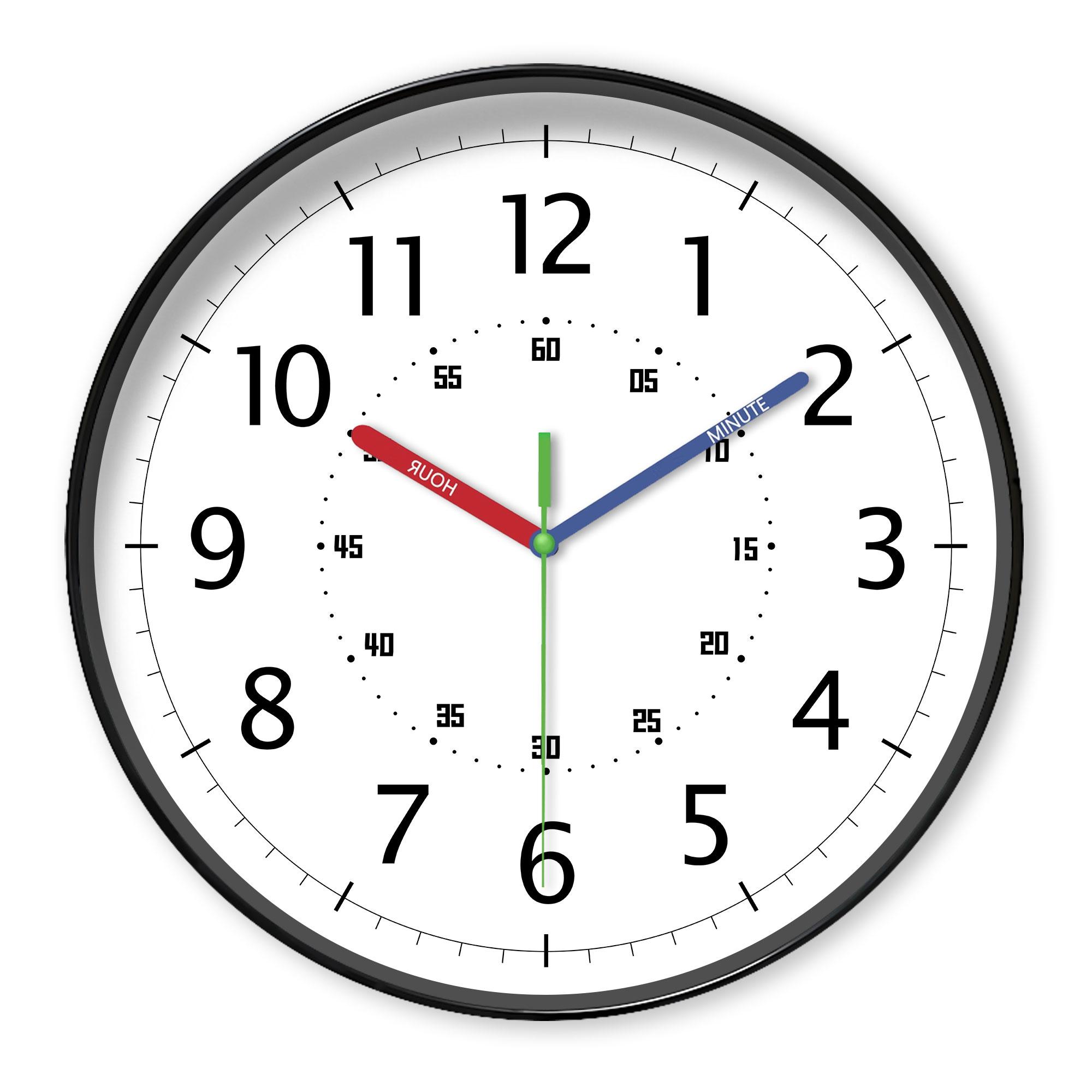1pc Silent Wall clock - Simple digital and color hands design instructional wall clock, suitable for living room bedroom, room d 8 inch
1pc Silent Wall clock - Simple digital and color hands design instructional wall clock, suitable for living room bedroom, room d 8 inch
