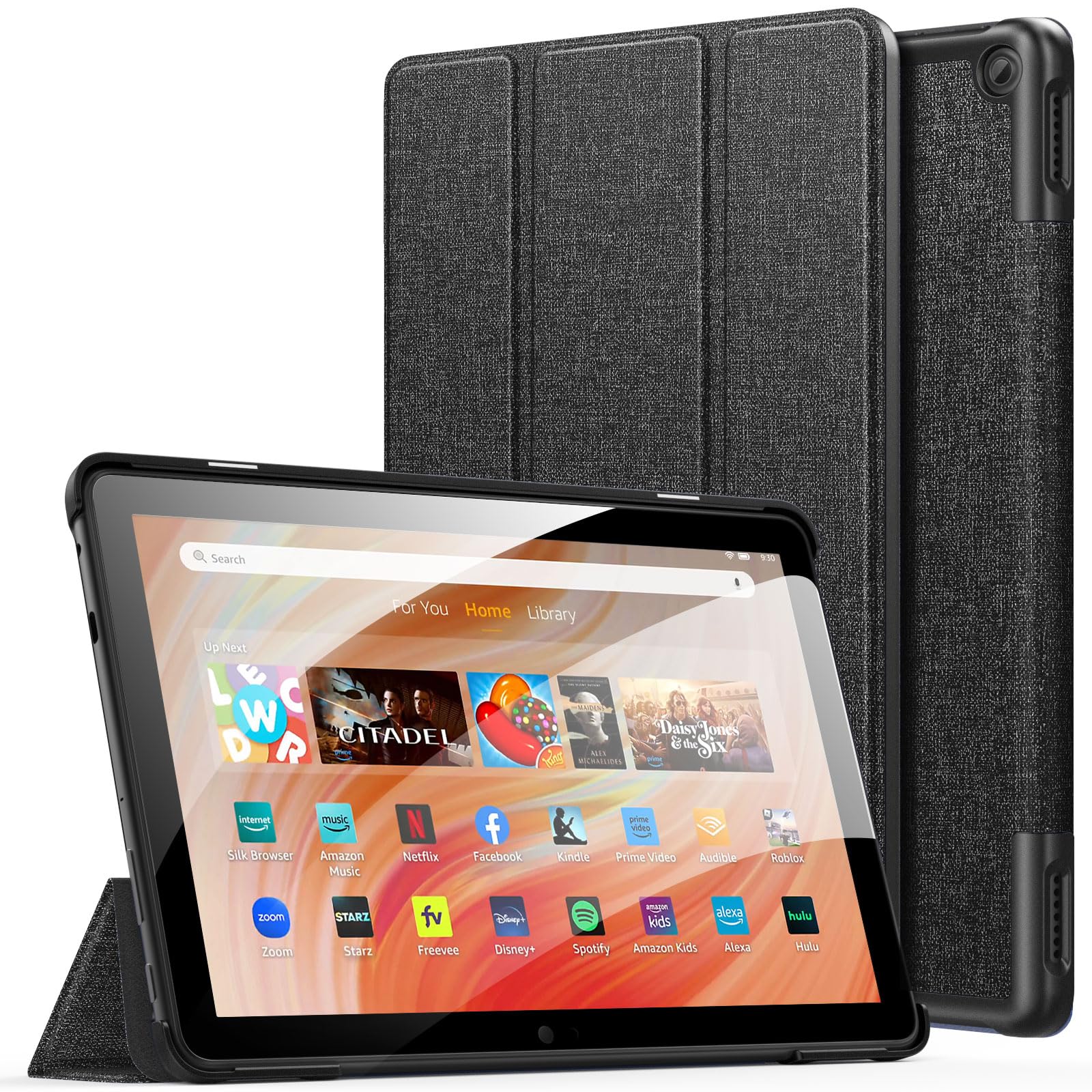 Чехол MoKo Fire HD 10 2023 года выпуска, новый защитный чехол Fire HD 10 13-го поколения, чехол-подставка для ноутбука, совместимый с функцией автоматического отключения, внешняя часть из высококачественной искусственной кожи
Чехол MoKo Fire HD 10 2023 года выпуска, новый защитный чехол Fire HD 10 13-го поколения, чехол-подставка для ноутбука, совместимый с функцией автоматического отключения, внешняя часть из высококачественной искусственной кожи