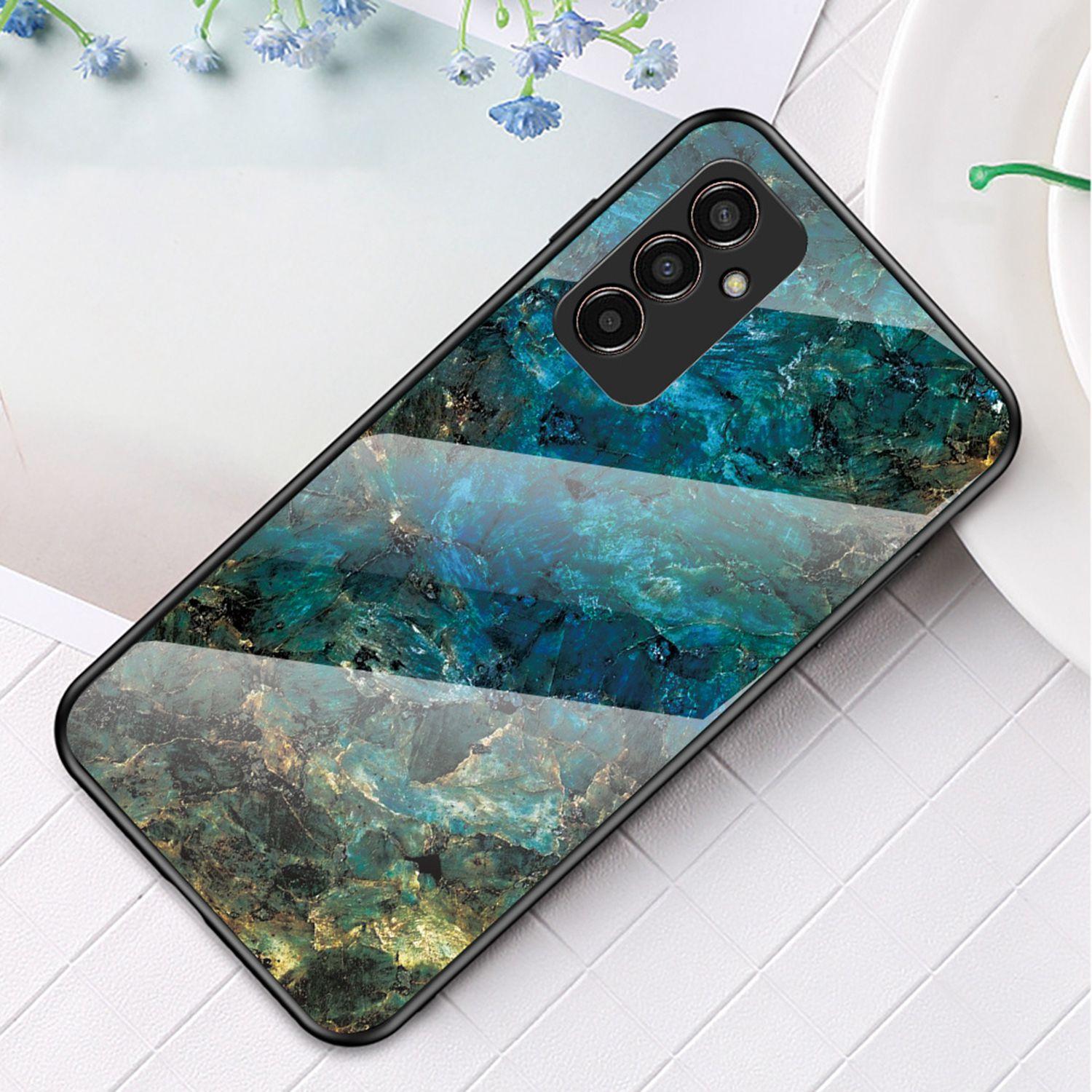 For Samsung Galaxy M13 4G Marble Pattern Phone Shell Tempered Glass+PC+TPU Hybrid Protective Cover Emerald Marble
For Samsung Galaxy M13 4G Marble Pattern Phone Shell Tempered Glass+PC+TPU Hybrid Protective Cover Emerald Marble